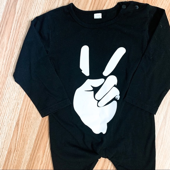 Unknown • Peace Sign Jumpsuit - Picture 2 of 3